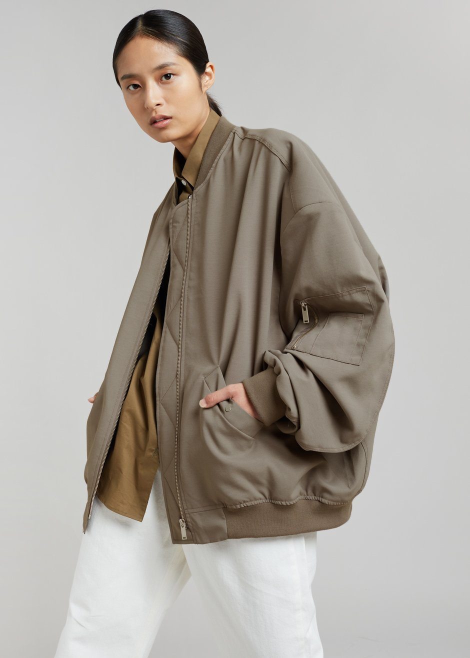 Lumi Bomber Jacket - Dark Olive