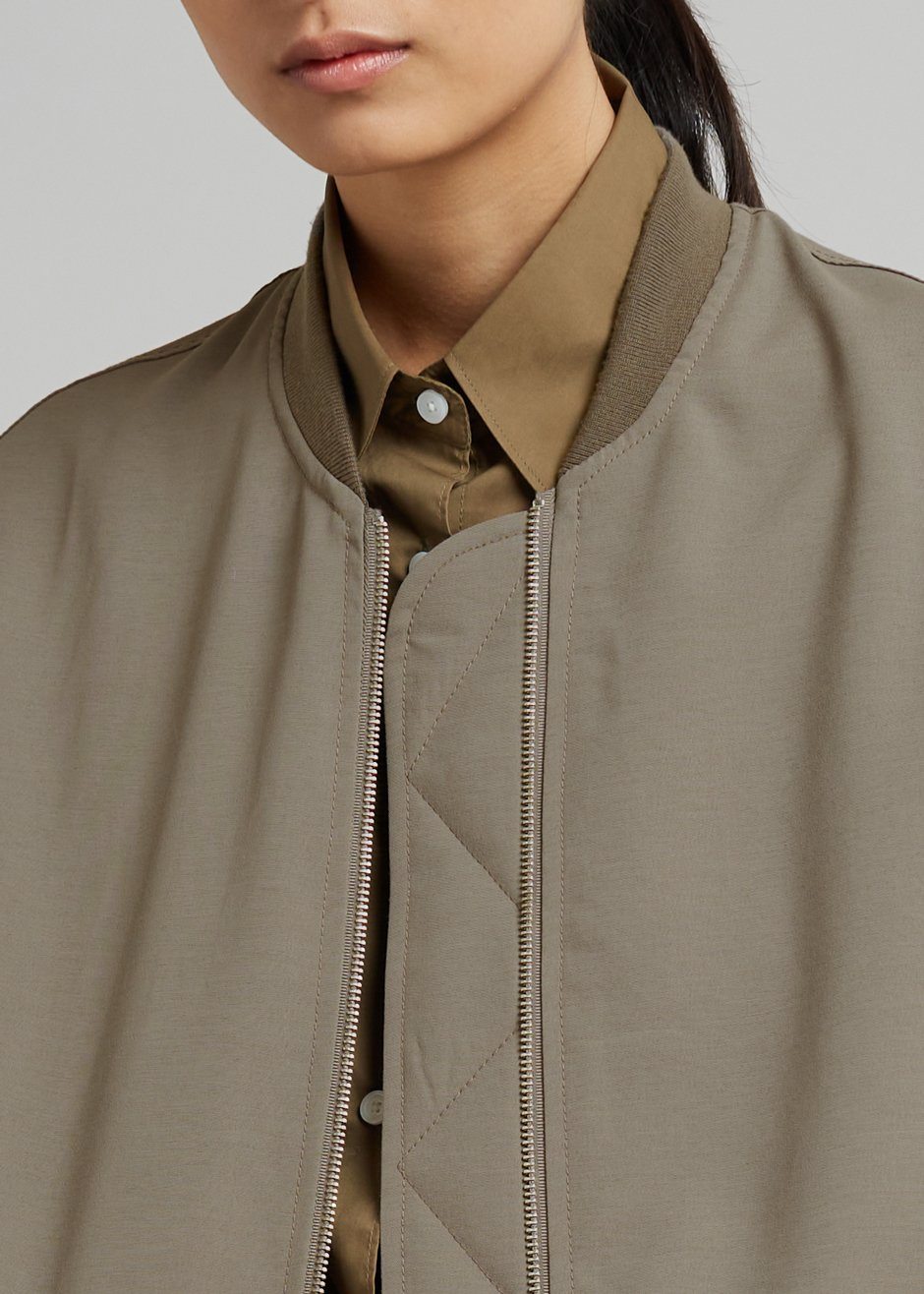 Lumi Bomber Jacket - Dark Olive