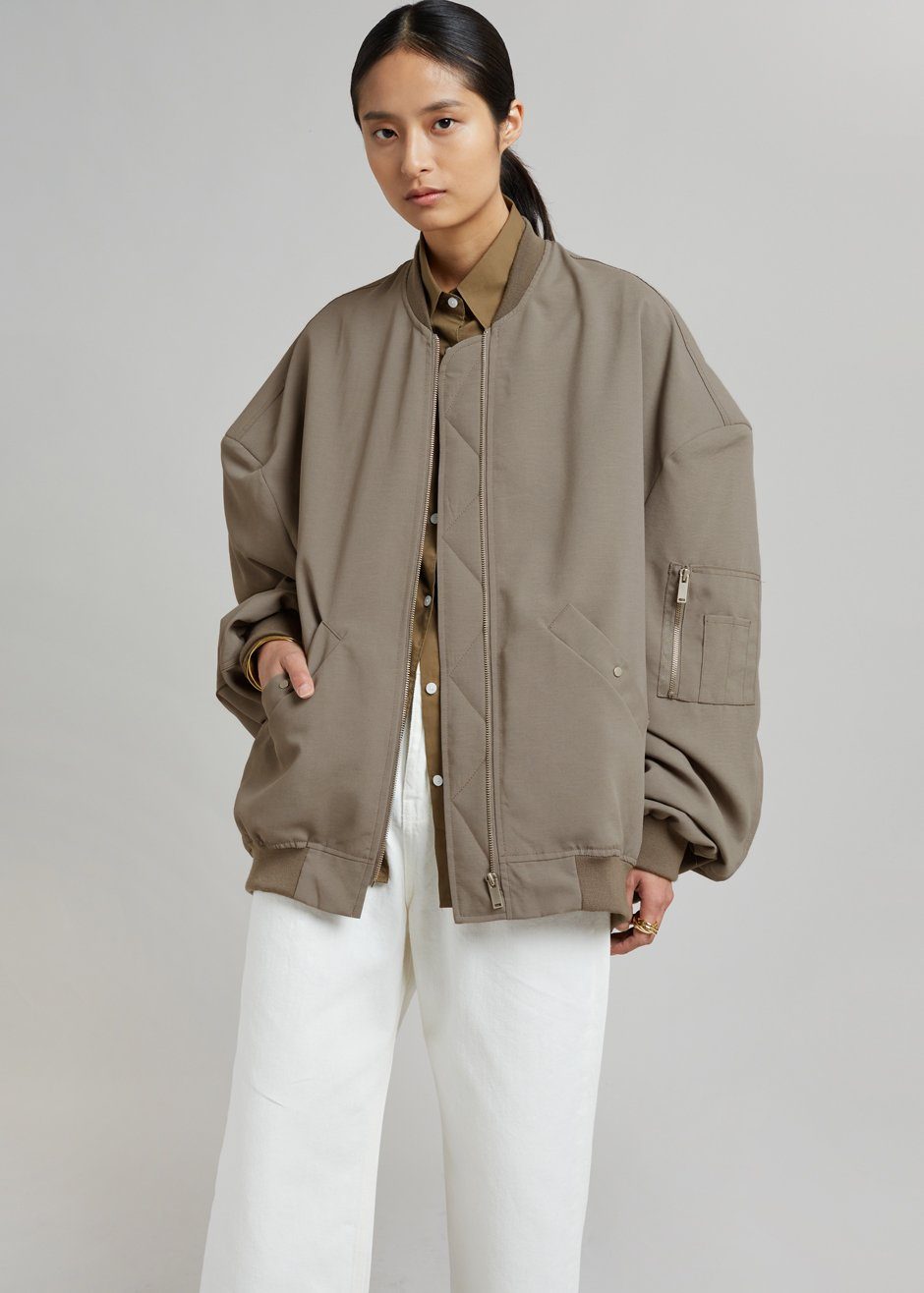 Lumi Bomber Jacket - Dark Olive