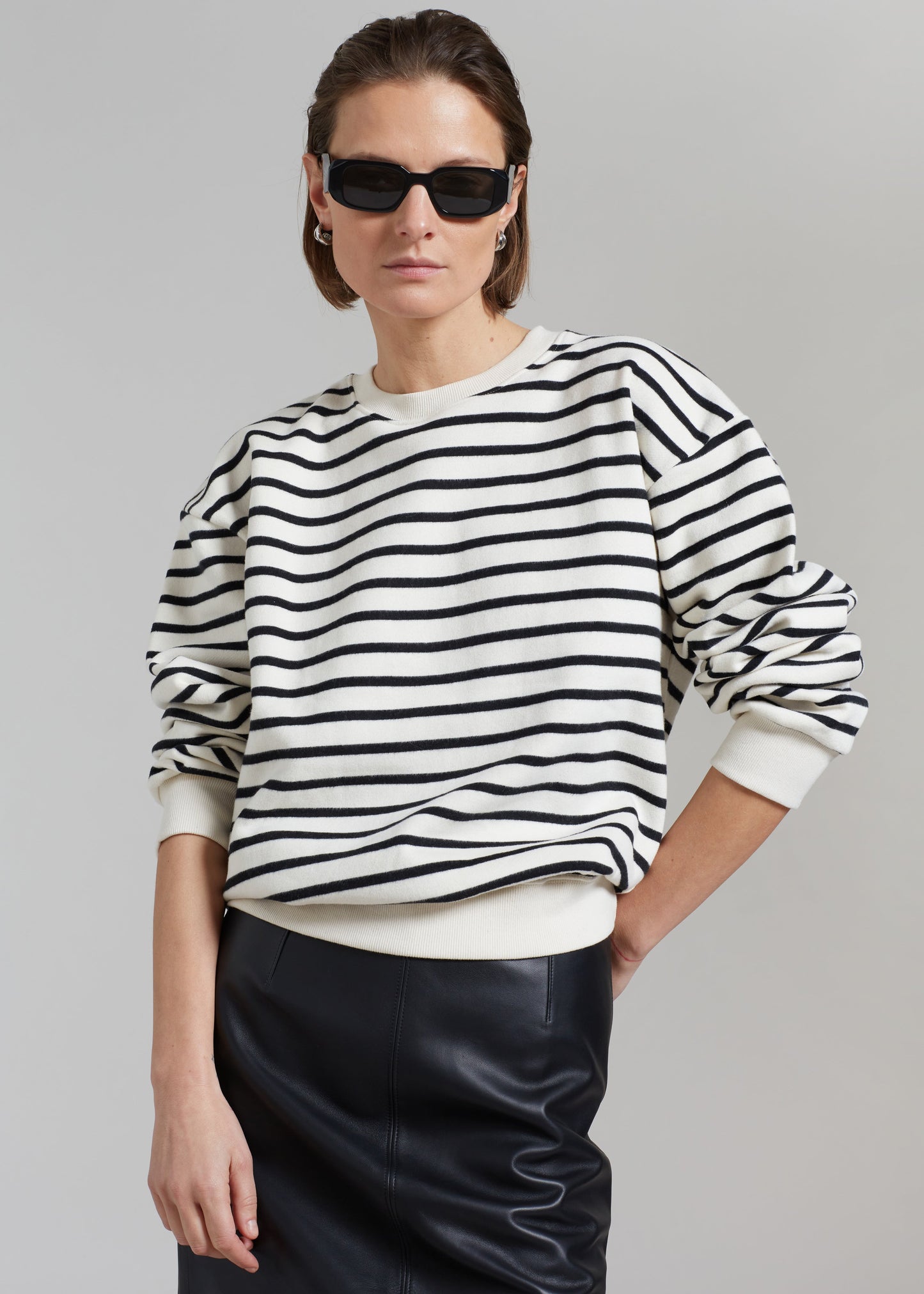 Saint Stripe Sweater - Black/White Stripe