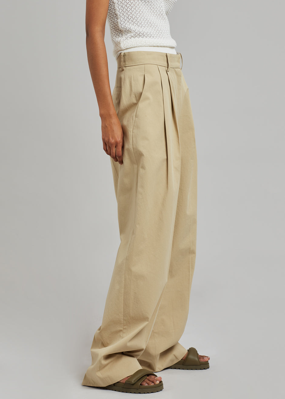 Tansy Cotton Pants - Camel