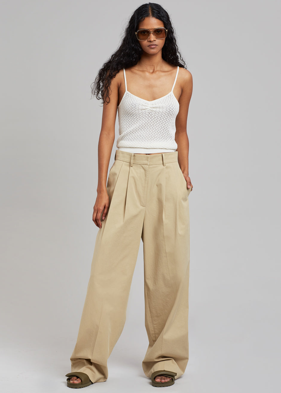 Tansy Cotton Pants - Camel