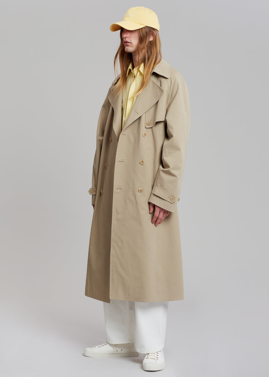 Umi Belted Trench Coat - Beige